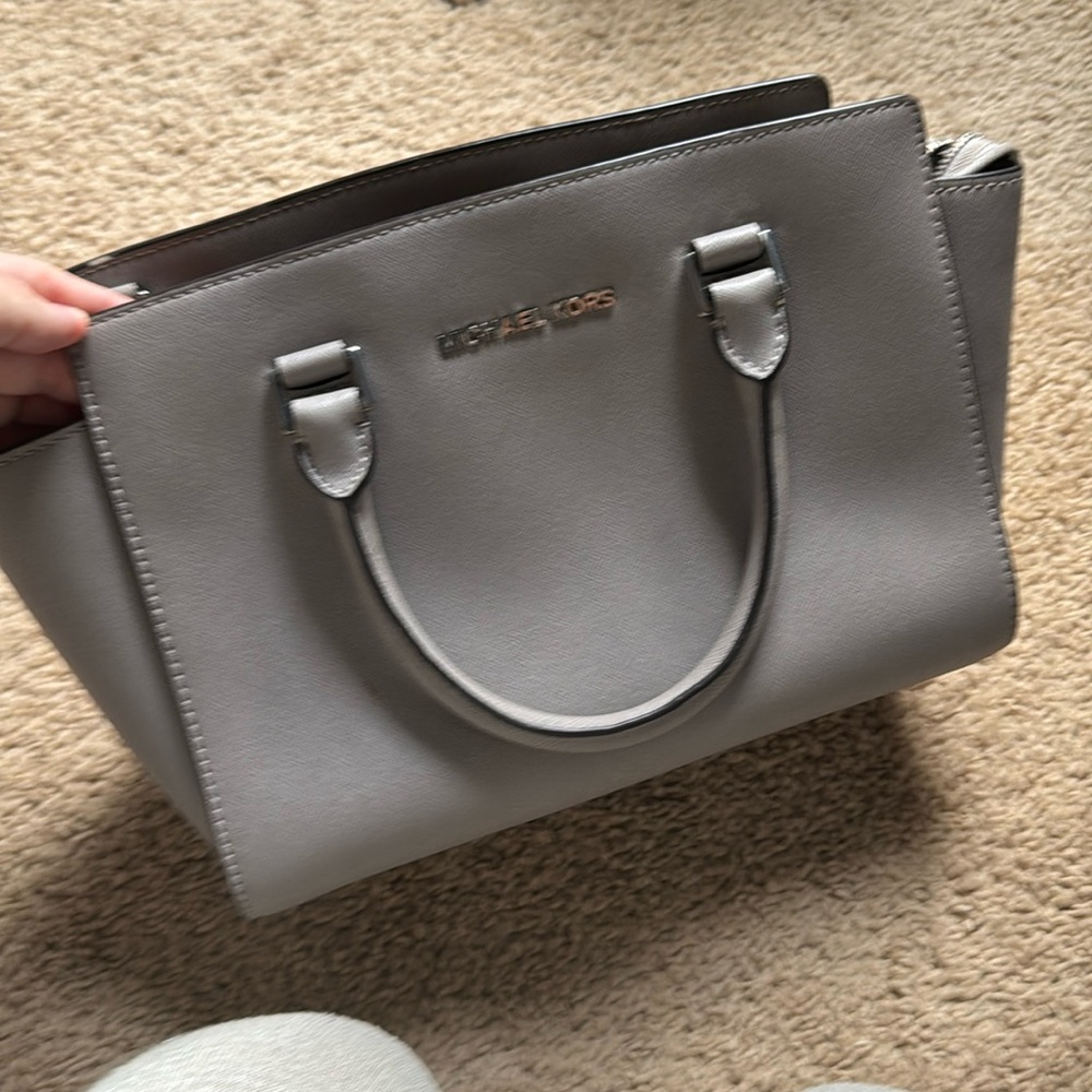 Michael Kors gray crossbody